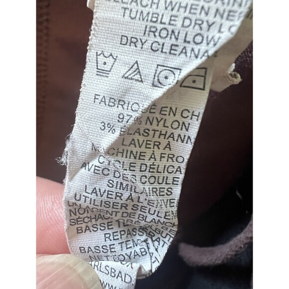 Prana Women’s Halle Pant Brown Size 6 Roll Tab Convertible Nylon - Picture 10 of 10